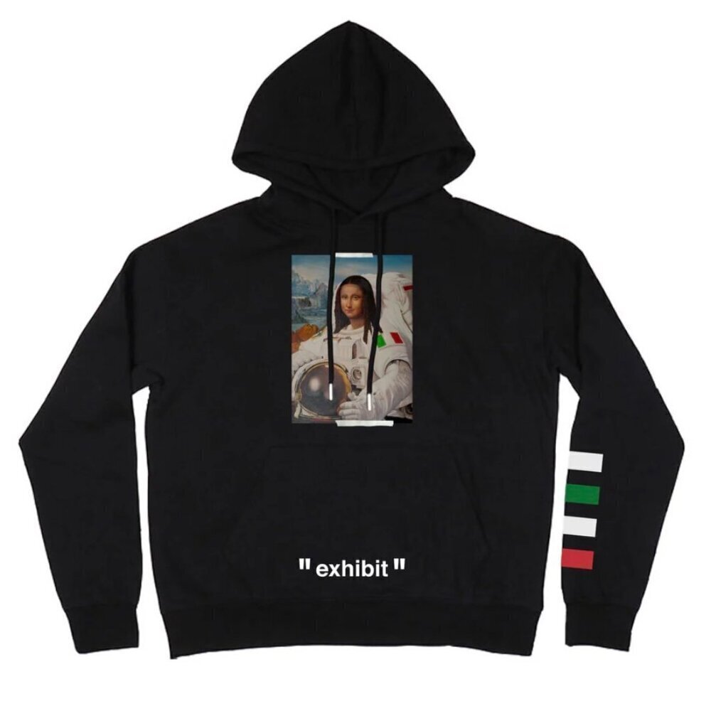 NWT UrbanCooLab Lemonardo Moona Lisa Black Hoodie - Size L